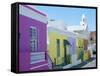 House in the Bo-Kaap (Malay Quarter), Cape Town, Cape Province, South Africa-Fraser Hall-Framed Stretched Canvas