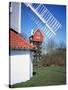 House in the Clouds, with Mill Sail, Thorpeness, Suffolk, England, United Kingdom-David Hunter-Stretched Canvas