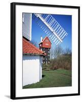 House in the Clouds, with Mill Sail, Thorpeness, Suffolk, England, United Kingdom-David Hunter-Framed Photographic Print