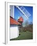 House in the Clouds, with Mill Sail, Thorpeness, Suffolk, England, United Kingdom-David Hunter-Framed Photographic Print