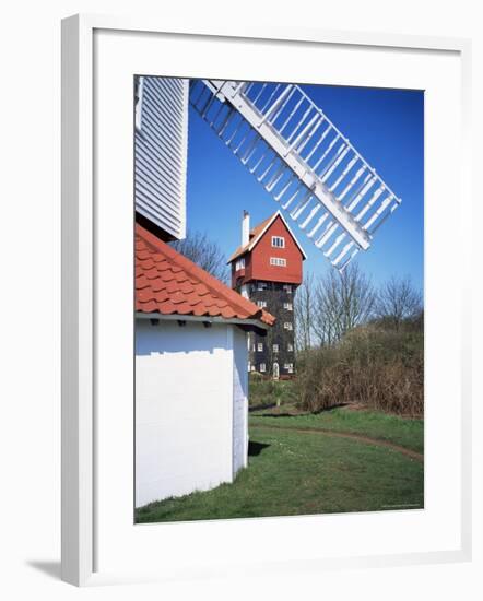 House in the Clouds, with Mill Sail, Thorpeness, Suffolk, England, United Kingdom-David Hunter-Framed Photographic Print