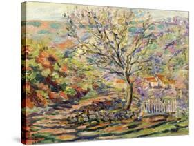 House in the Countryside (Maison Dans Un Paysage), Ca. 1910-Jean-Baptiste Armand Guillaumin-Stretched Canvas