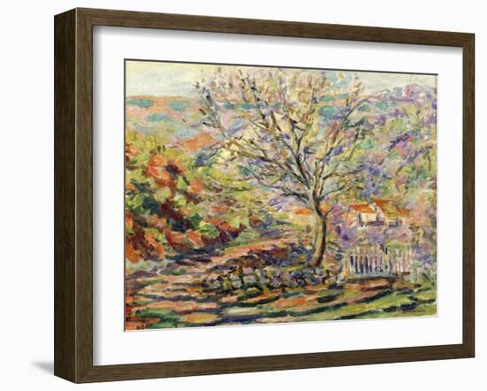House in the Countryside (Maison Dans Un Paysage), Ca. 1910-Jean-Baptiste Armand Guillaumin-Framed Giclee Print