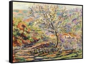 House in the Countryside-Armand Guillaumin-Framed Stretched Canvas