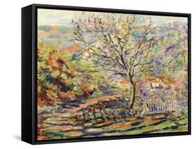 House in the Countryside-Armand Guillaumin-Framed Stretched Canvas