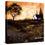 House in the Fields 1-Cherie Roe Dirksen-Stretched Canvas