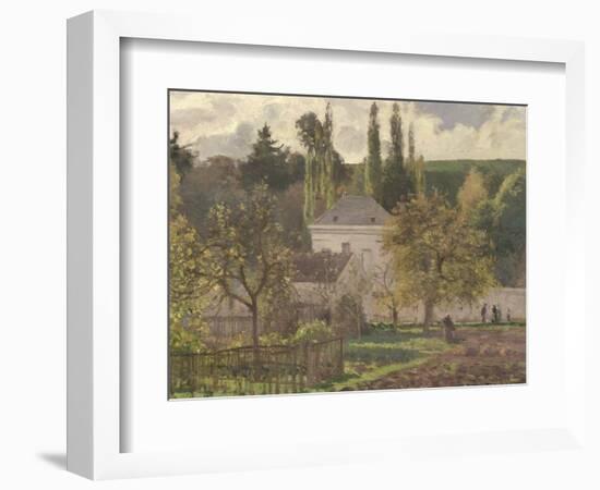 House in the Hermitage, Pontoise, 1873-Camille Pissarro-Framed Giclee Print