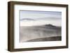 House in the mist, Val d'Orcia; Tuscany; Italy-Tim Mannakee-Framed Photographic Print