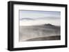 House in the mist, Val d'Orcia; Tuscany; Italy-Tim Mannakee-Framed Photographic Print