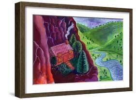 House in the Mountains,2002,-Jane Tattersfield-Framed Giclee Print