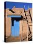 House in the Taos Pueblo, Taos, New Mexico, USA-Charles Sleicher-Stretched Canvas