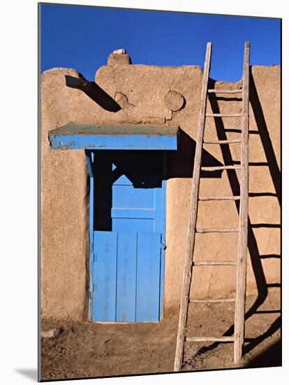 House in the Taos Pueblo, Taos, New Mexico, USA-Charles Sleicher-Mounted Premium Photographic Print
