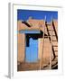House in the Taos Pueblo, Taos, New Mexico, USA-Charles Sleicher-Framed Photographic Print