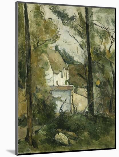 House in the Trees, Auvers-Paul Cézanne-Mounted Giclee Print