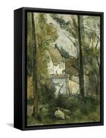 House in the Trees, Auvers-Paul Cézanne-Framed Stretched Canvas