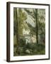 House in the Trees, Auvers-Paul Cézanne-Framed Giclee Print