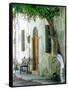 House in the village Vessa on Chios, Greece-Rainer Hackenberg-Framed Stretched Canvas