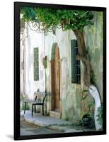 House in the village Vessa on Chios, Greece-Rainer Hackenberg-Framed Photographic Print