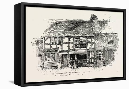 House in Which Shakespeare Was Born as it Was before the Restoration-null-Framed Stretched Canvas