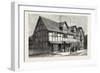 House in Which Shakespeare Was Born as Now Restored-null-Framed Giclee Print