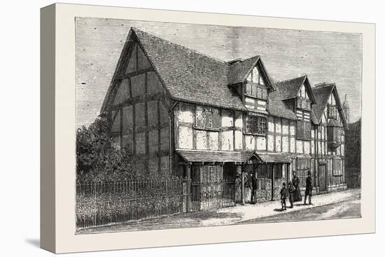 House in Which Shakespeare Was Born as Now Restored-null-Stretched Canvas