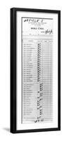 House Judiciary Committee Impeachment Vote the Tally Sheet-null-Framed Photo