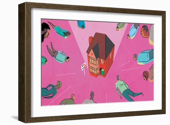 House Market Magnet-A Richard Allen-Framed Giclee Print