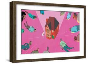 House Market Magnet-A Richard Allen-Framed Giclee Print