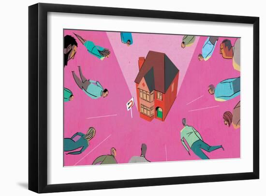 House Market Magnet-A Richard Allen-Framed Giclee Print