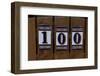 House number 100 on a wooden gate-Natalie Tepper-Framed Photo