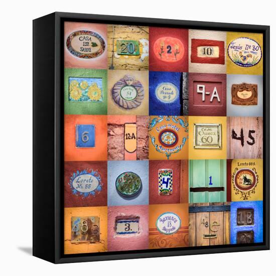 House Numbers II-Kathy Mahan-Framed Stretched Canvas