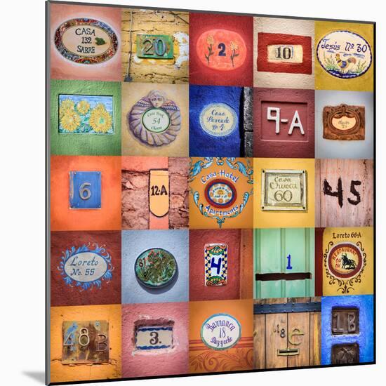 House Numbers II-Kathy Mahan-Mounted Photographic Print