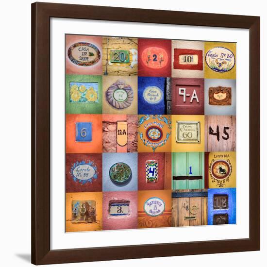 House Numbers II-Kathy Mahan-Framed Photographic Print