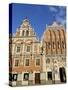 House of Blackheads, Melngalvju Nams, Town Hall Square, Ratslaukums, Riga, Latvia, Baltic States-Gary Cook-Stretched Canvas