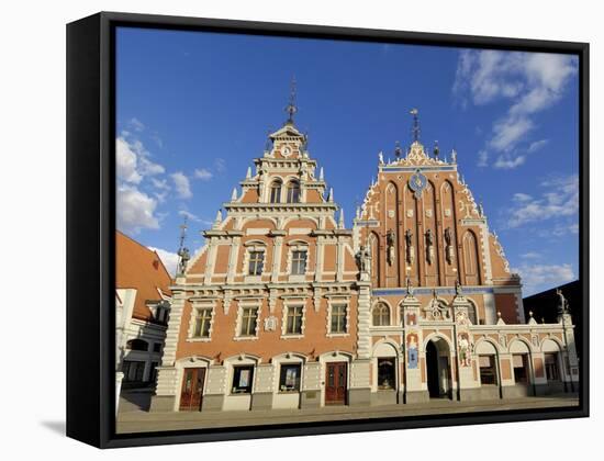 House of Blackheads, Melngalvju Nams, Town Hall Square, Ratslaukums, Riga, Latvia, Baltic States-Gary Cook-Framed Stretched Canvas