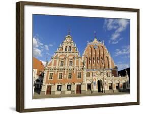 House of Blackheads, Melngalvju Nams, Town Hall Square, Ratslaukums, Riga, Latvia, Baltic States-Gary Cook-Framed Photographic Print