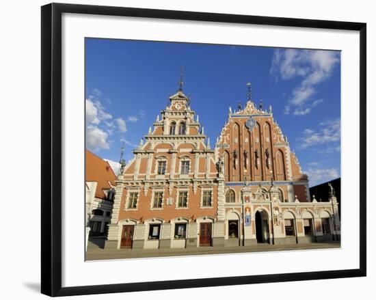 House of Blackheads, Melngalvju Nams, Town Hall Square, Ratslaukums, Riga, Latvia, Baltic States-Gary Cook-Framed Photographic Print