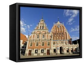 House of Blackheads, Melngalvju Nams, Town Hall Square, Ratslaukums, Riga, Latvia, Baltic States-Gary Cook-Framed Stretched Canvas