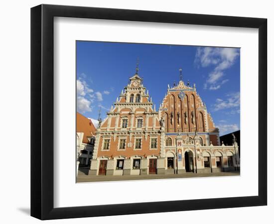 House of Blackheads, Melngalvju Nams, Town Hall Square, Ratslaukums, Riga, Latvia, Baltic States-Gary Cook-Framed Photographic Print