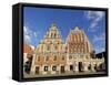 House of Blackheads, Melngalvju Nams, Town Hall Square, Ratslaukums, Riga, Latvia, Baltic States-Gary Cook-Framed Stretched Canvas