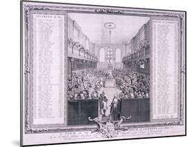 House of Commons, Palace of Westminster, London, 1785-John Pine-Mounted Giclee Print