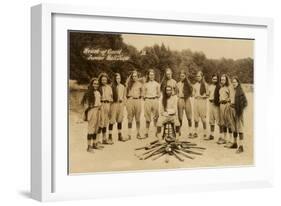 House of David Junior Baseball Team-null-Framed Art Print