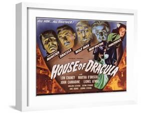 House of Dracula, 1945-null-Framed Art Print