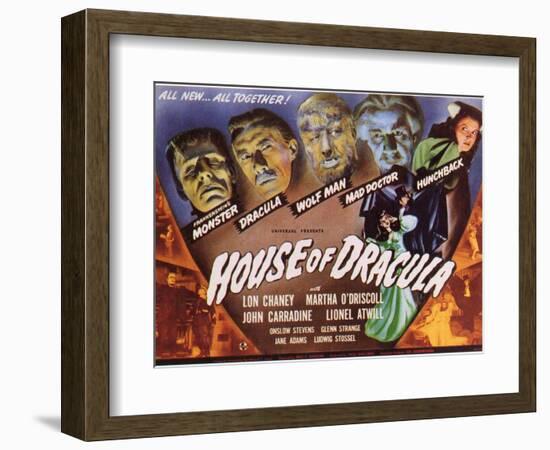 House of Dracula, 1945-null-Framed Art Print