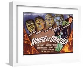 House of Dracula, 1945-null-Framed Art Print