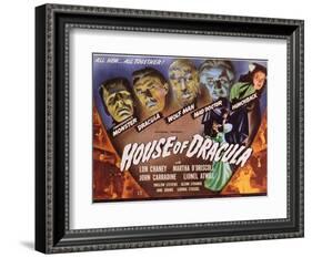 House of Dracula, 1945-null-Framed Art Print