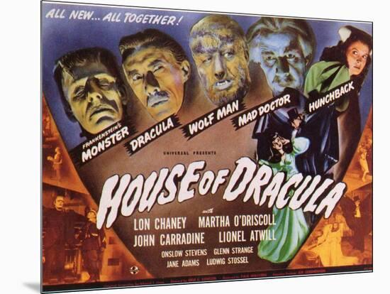 House of Dracula, 1945-null-Mounted Art Print