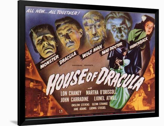 House of Dracula, 1945-null-Framed Art Print