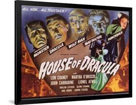 House of Dracula, 1945-null-Framed Art Print