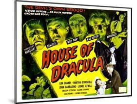 House of Dracula, 1945-null-Mounted Art Print